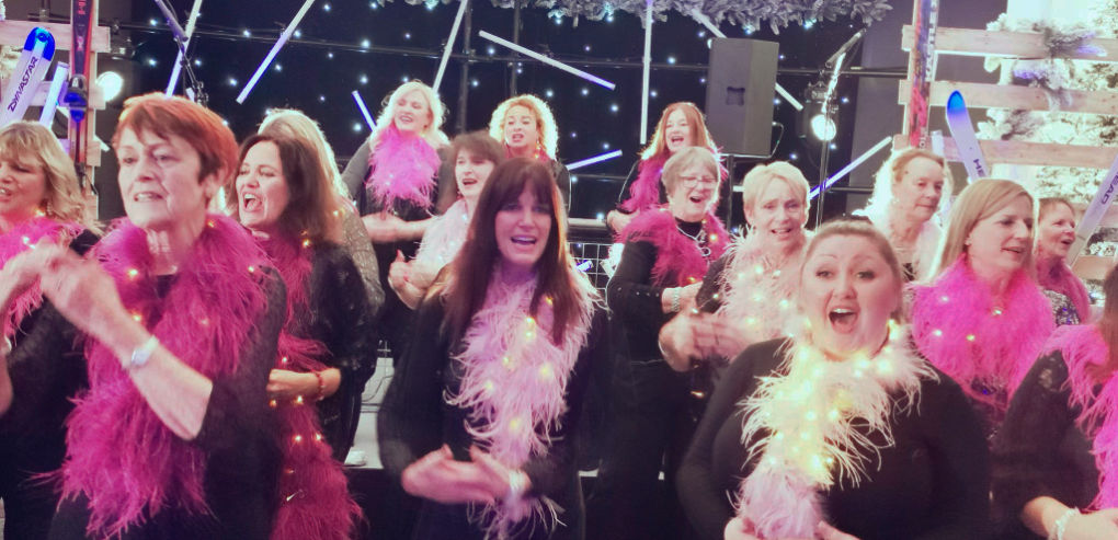 Singing at Chester Racecourse